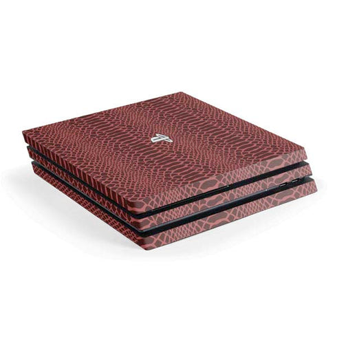 Marsala Snake Skin PlayStation PS4 Skins